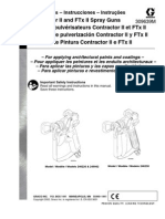 Contractor Ii and FTX Ii Spray Guns Pistolets Pulvérisateurs Contractor Ii Et FTX Ii Pistolas de Pulverización Contractor Ii Y FTX Ii Pistolas de Pintura Contractor Ii E FTX Ii