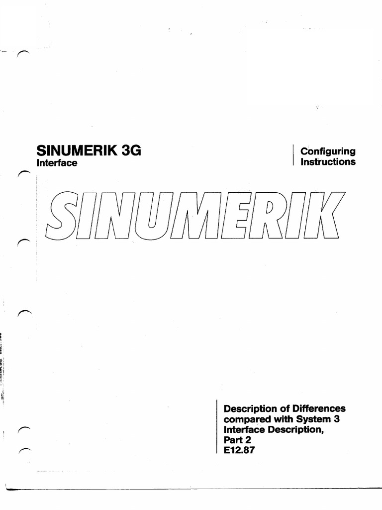 Interface Description 3G With System 3 Diff | PDF