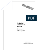 Technical Information Manual: 25 January 2010 Revision N. 3