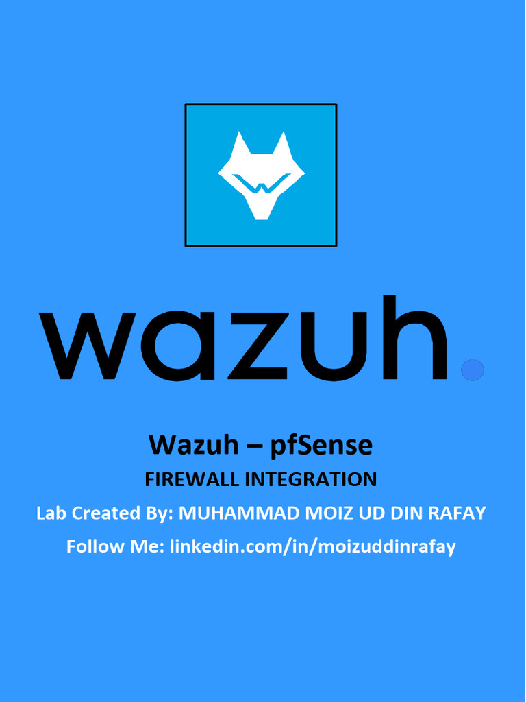 Wazuh and pfSense Firewall Integration Guide | PDF | Secure Shell ...