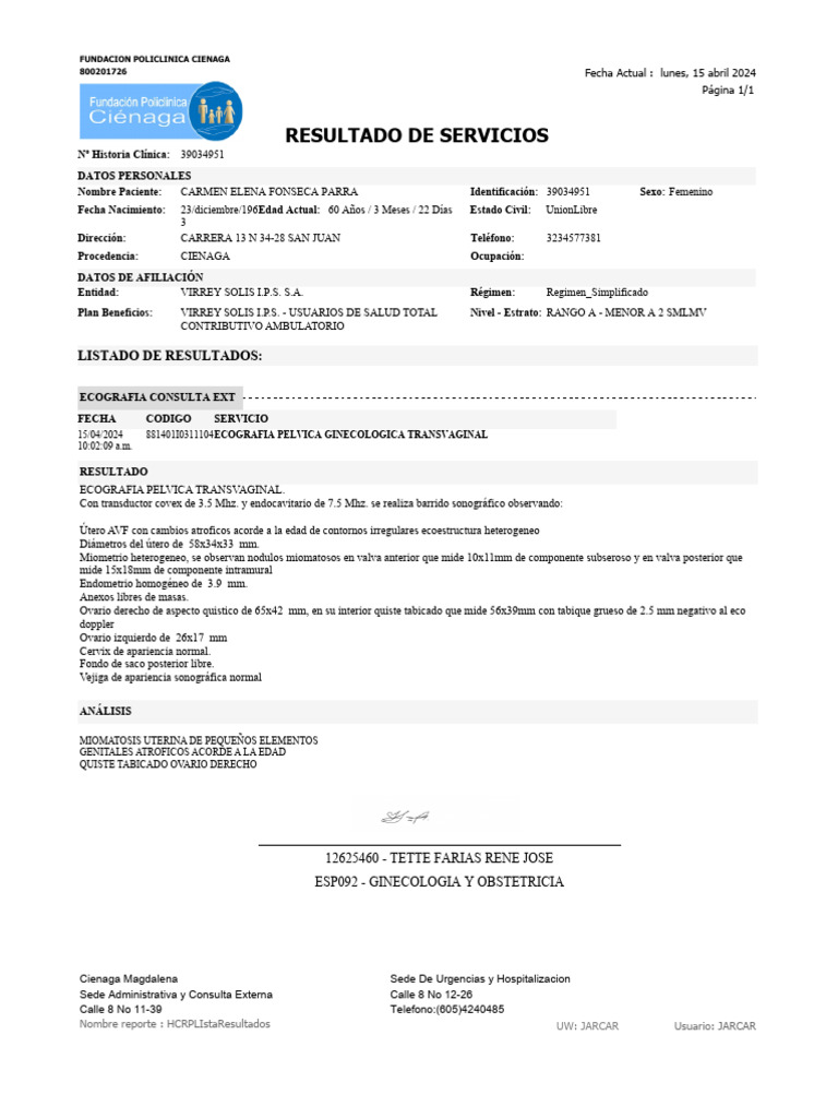 Carmen Fonseca PDF Ultrasonido médico Anatomía