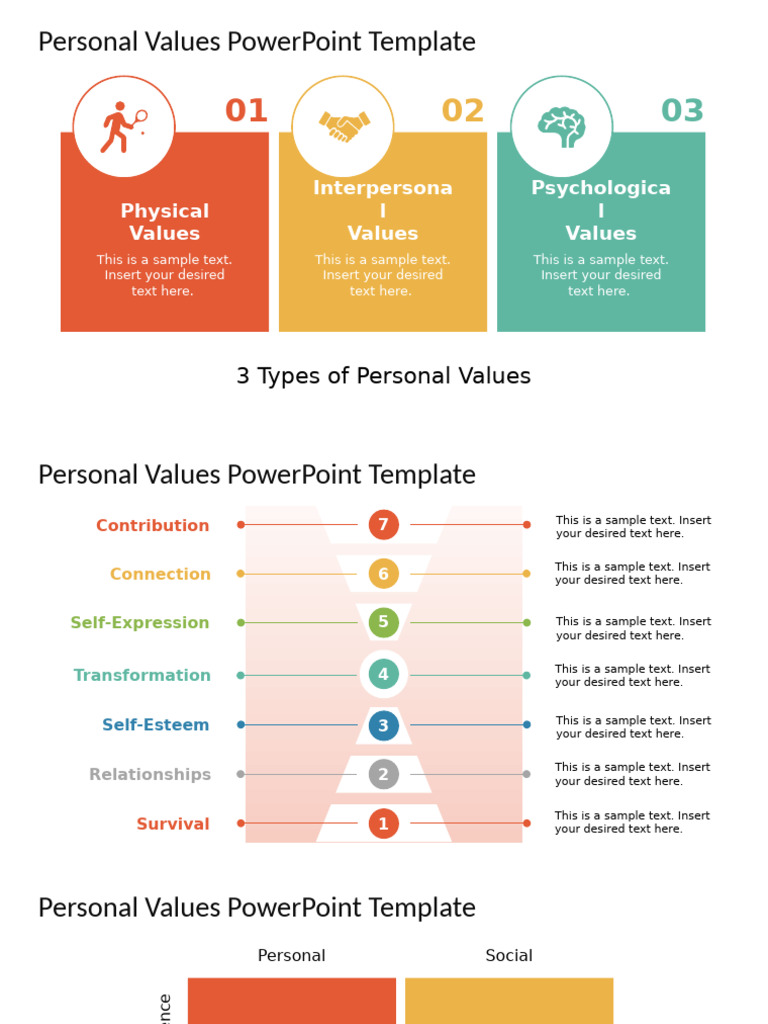 Personal Values Template Guide | PDF | Psychology | Popular Psychology