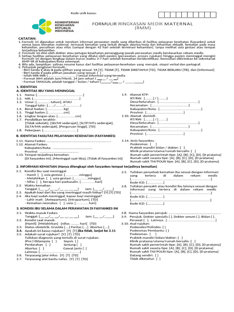 Form RMM | PDF