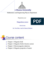 Ain Shams University Magnetism Course Lecture