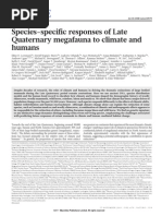 Download Lorenzen E D et al 2011 Species-specific responses of Late Quaternary megafauna to climate and humans Nature 479 359-365 by noaraptor SN75885251 doc pdf