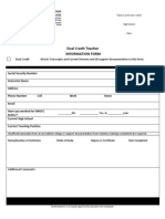 College Now Instructor Information Form