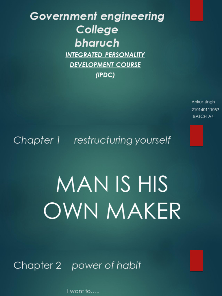 Integrated Personality Development Course | PDF
