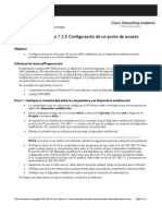 7.2.5 Configuración de Un Punto de Acceso Inalambrico