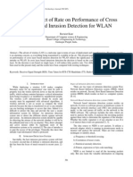 Study of Effect of Rate On Performance of Cross Layer Based Inrusion Detection For WLAN