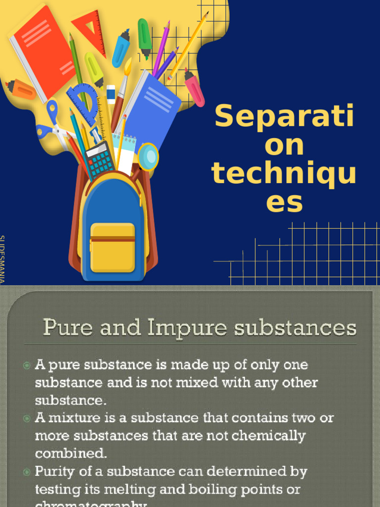 Distillation Techniques Overview | PDF | Distillation | Separation ...