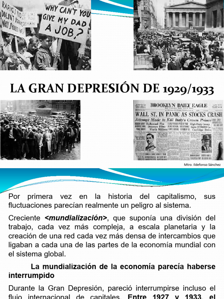 Impacto de la Gran Depresión 1929-1933 | PDF | Gran depresion | Capitalismo