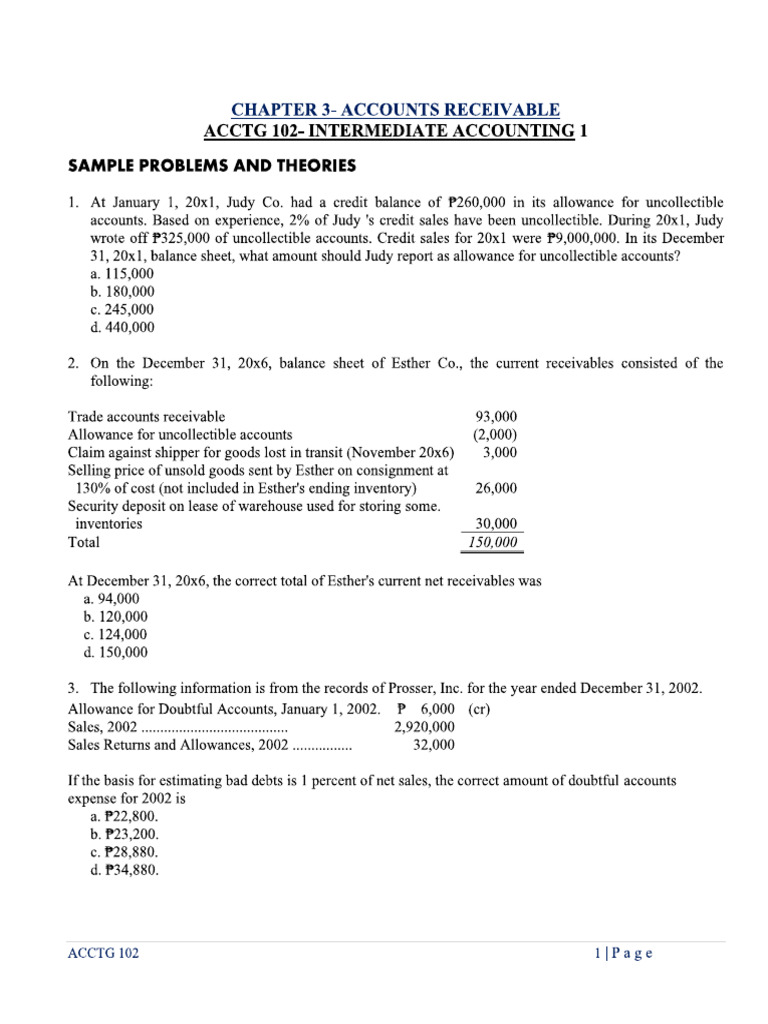 Sample Problems and Theories - Ar (Blank Copy) | PDF