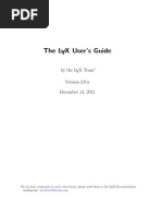 The LYX User's Guide