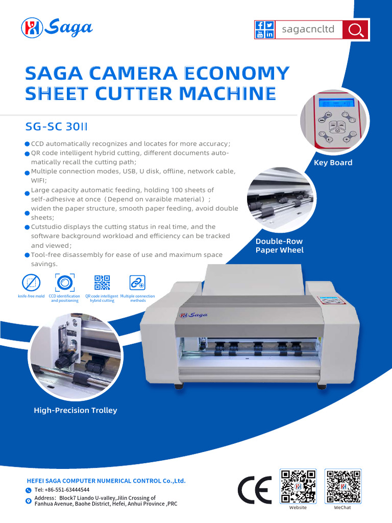 CCD New Sheet Cutter SG-SC 30 II | PDF | Qr Code | Personal Computers