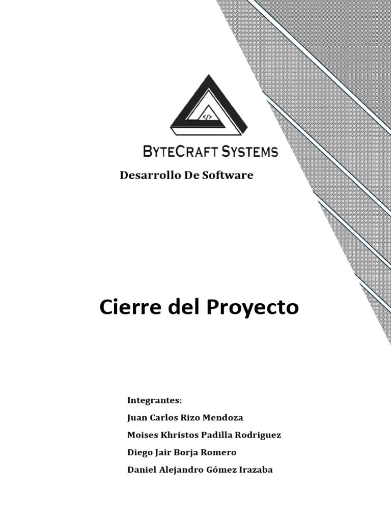 A16 ByteCraftSystems CierreProyecto | PDF | Informática | Ingeniería de ...