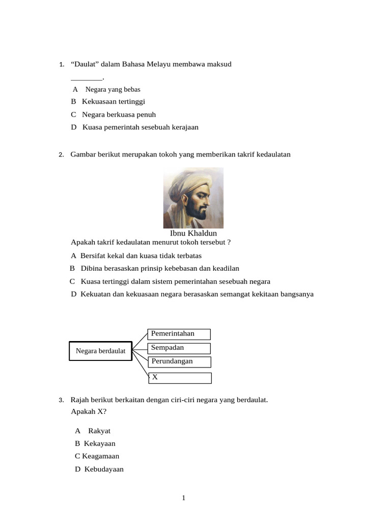 Kertas 1 Ting. 5 | PDF