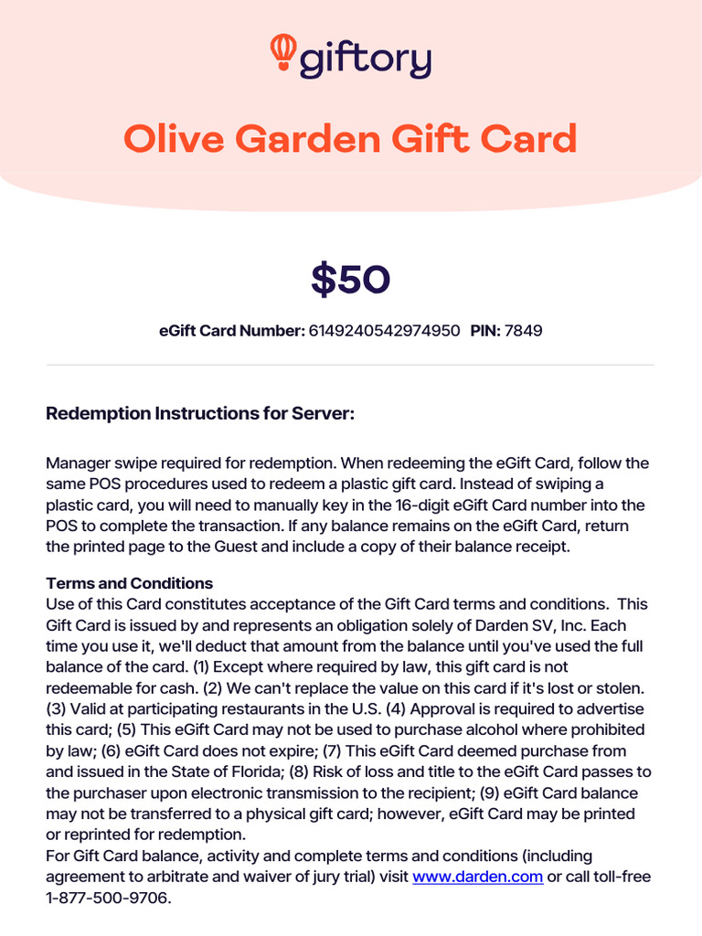 Olive garden gift card pdf