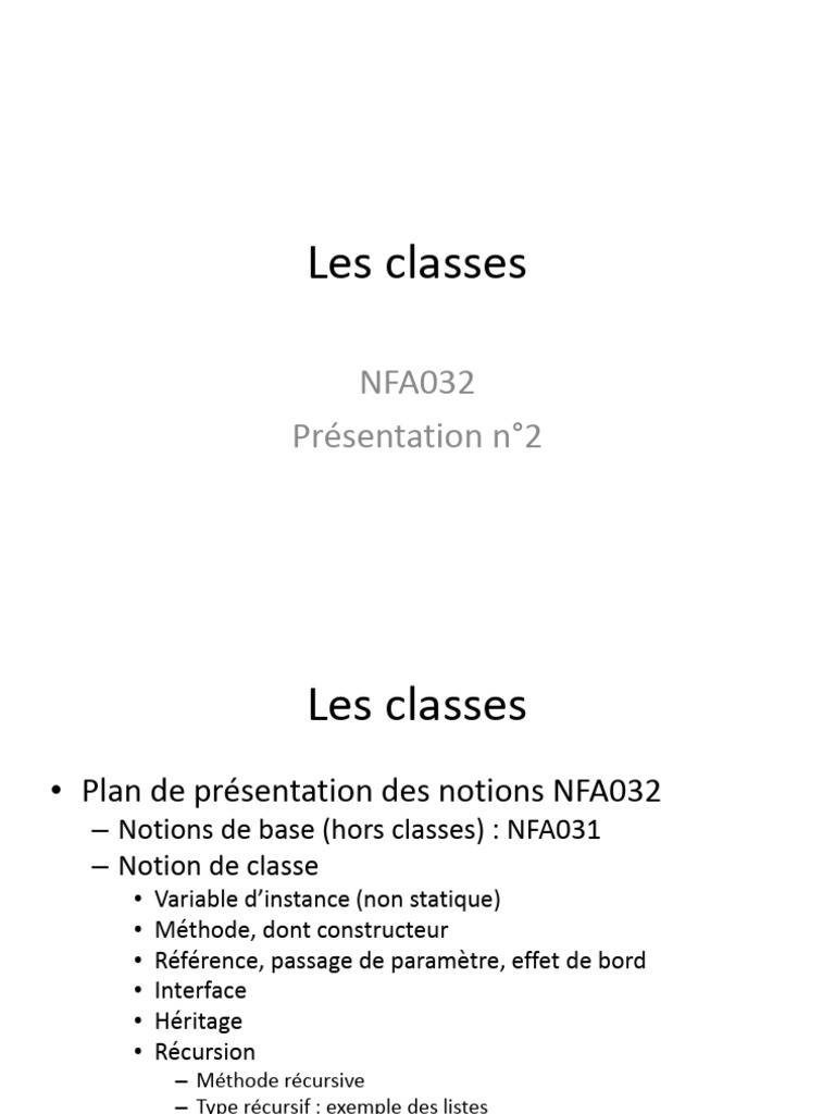 Introduction aux classes en Java | PDF | Classe (informatique ...