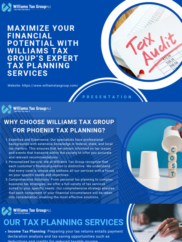 Expert Tax Planning Services by Williams | PDF | Taxes | Corporate Tax