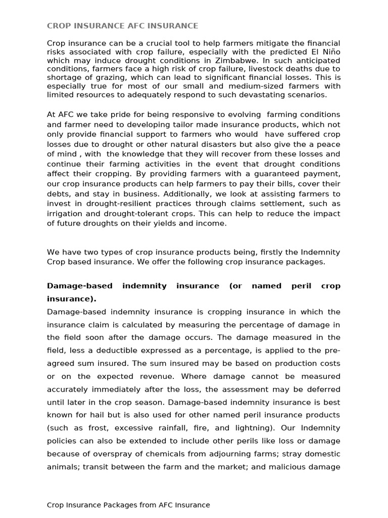 Crop Insurance Article Kennedy | PDF | Insurance | Crop Insurance