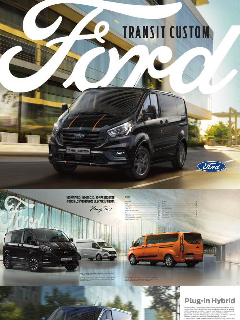 Ford Transit Custom Nugget | PDF | Enchufe híbrido | Vehículos ecológicos