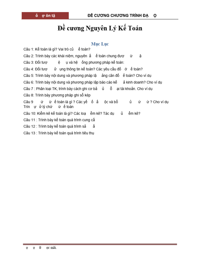 Nguyen Ly Ke Toan | PDF