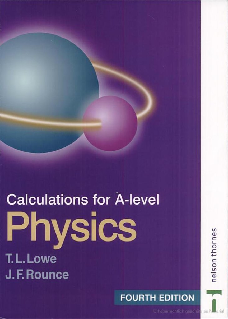 Calculations For A Level Physics Pdf