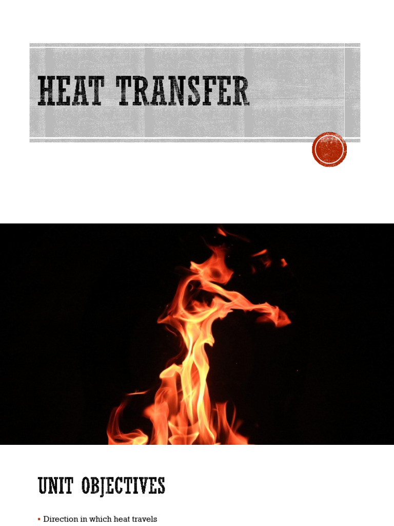 Heat Transfer (Part 1a Students) | PDF | Thermal Conduction | Heat