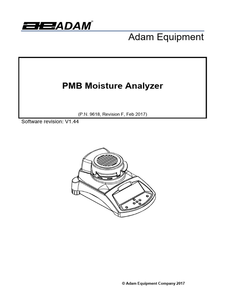 PMB Moisture Analyzer User Guide | PDF | Fuse (Electrical) | Electrical ...