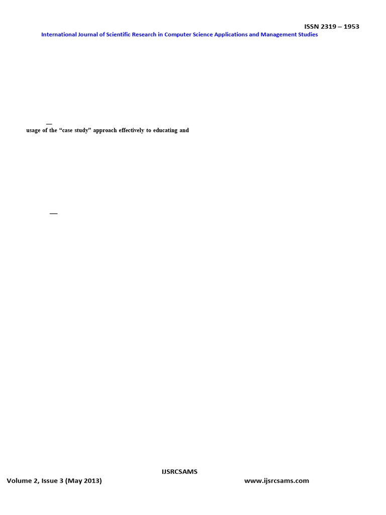 Case Study Approach in Software Engineering | PDF | Databases | Unified ...