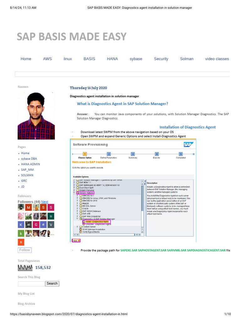 SAP Solution Manager Diagnostics Install | PDF | System Software ...