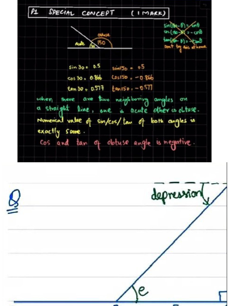 Notes Trigonometry p1 | PDF
