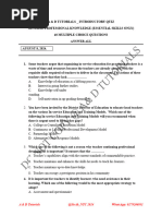 GTLE 2025 Professional Knowledge Questions | PDF | Teachers ...