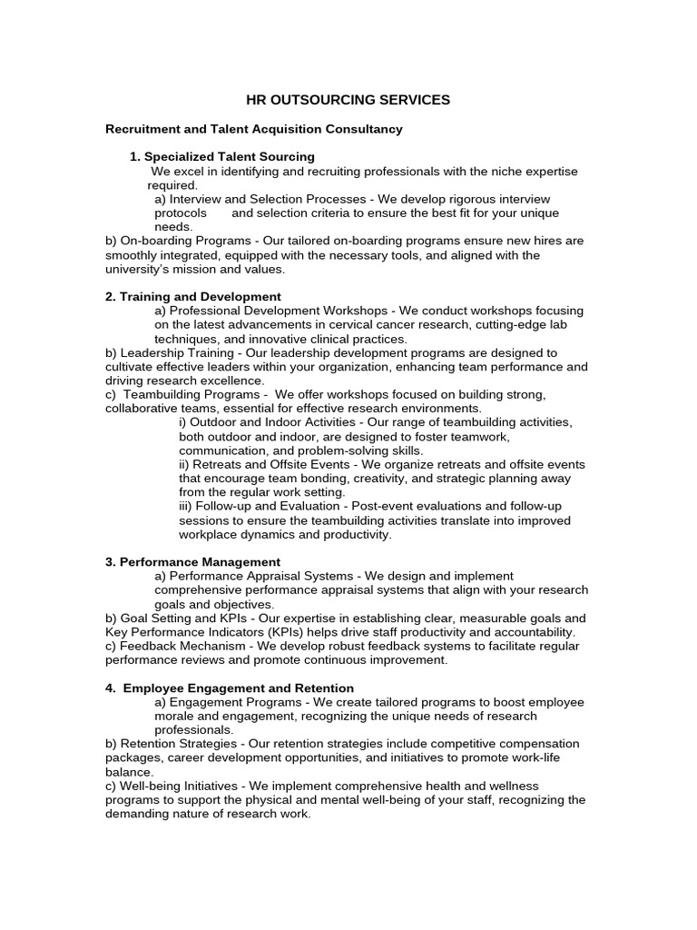 Recruitment and Talent Acquisition Consultancy | PDF | Employee ...