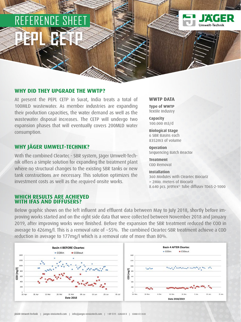 2020-01414 Reference Sheet PEPL - Textile | PDF | Sewage Treatment ...