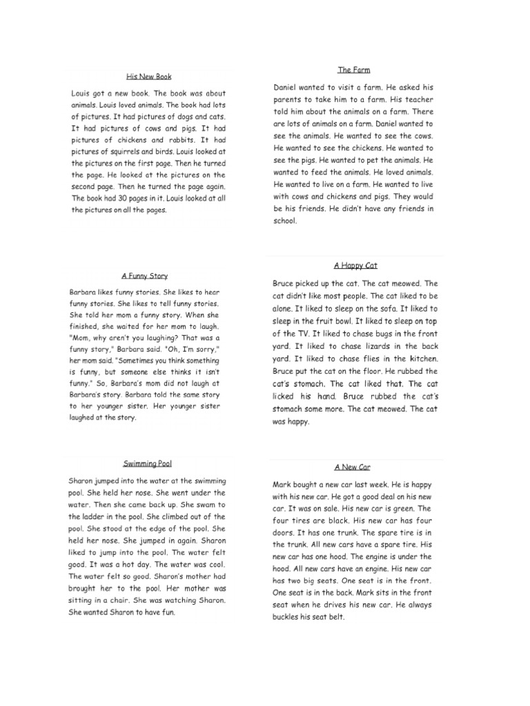 Stories in Past Tense | PDF