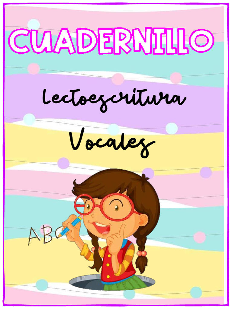 Cuadernillo de Actividades Con Vocales | PDF | Caso de carta ...