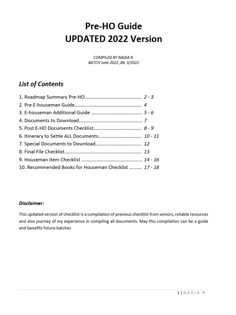E-Houseman 2025 Pre-Registration Guide | PDF | Medicine | Clinical Medicine