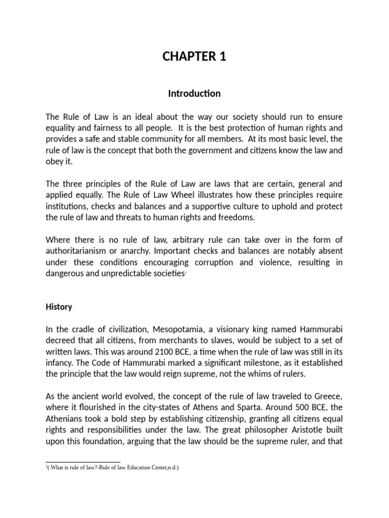 The Rule of Law-WPS Office (1) .Doc 3333 | PDF | Rule Of Law | Democracy