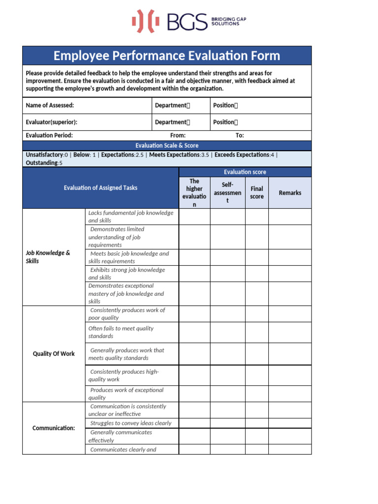 Epaf Pdf Employment Evaluation