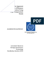 Study of The Apparent Kinetics of Biomass Gasification Using High-Temperature Steam