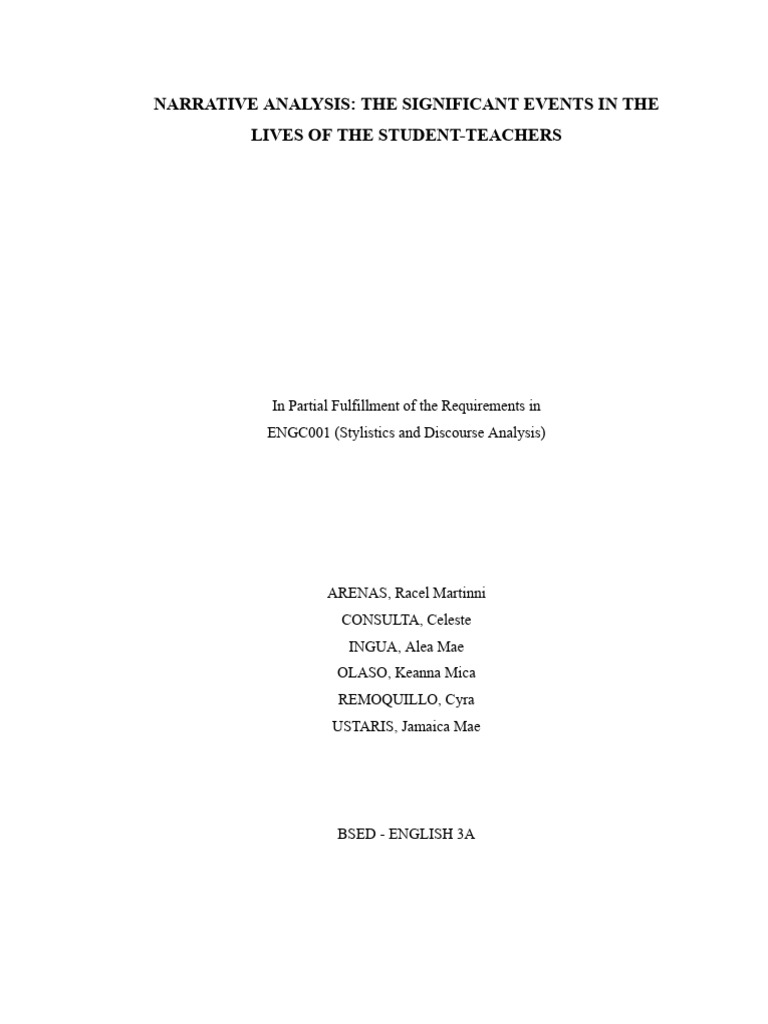 Term Paper | PDF | Narrative | Teachers