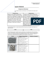 Associate Program Material: Comparison Worksheet