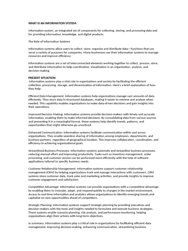 Understanding Information Systems in Business | PDF | Customer ...