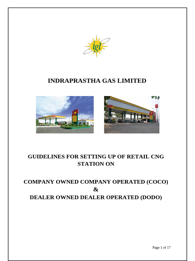 Guidelines For Retail Station On COCO-DODO - EOI-6 | PDF | Finance ...