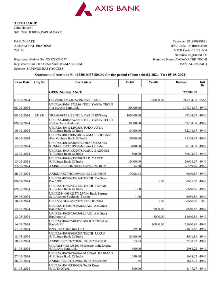 Bank Statement | PDF