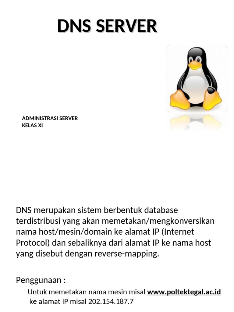 Panduan Instalasi DNS Server Linux | PDF
