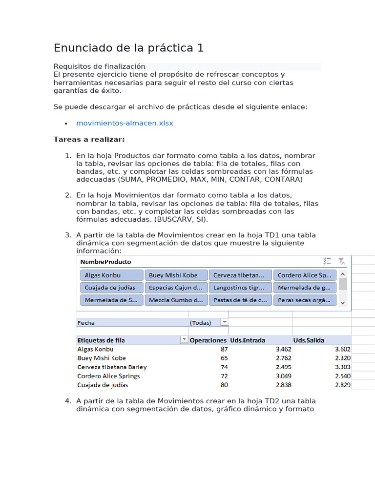 Prácticas de Excel y Power Query | PDF | Archivo de computadora ...