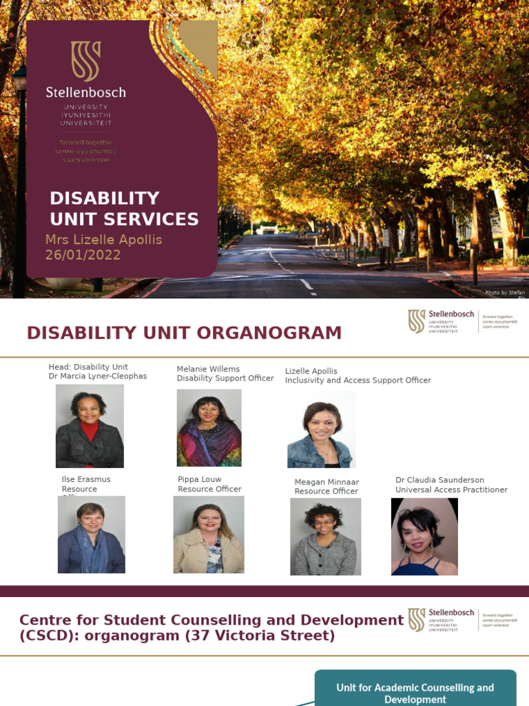 Disability Unit Services Overview | PDF | Disability | Mental Disorder