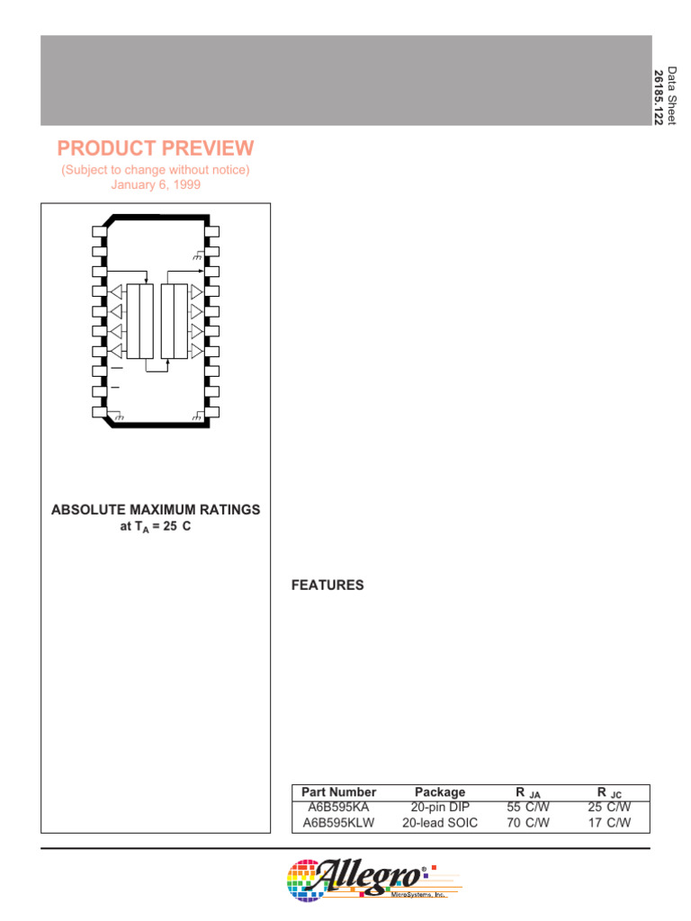 Product preview 8 bit serial input dmos power driver pdf logic